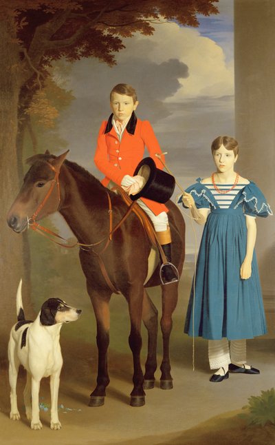 John Gubbins Newton and His Sister Mary by Robert Burnard